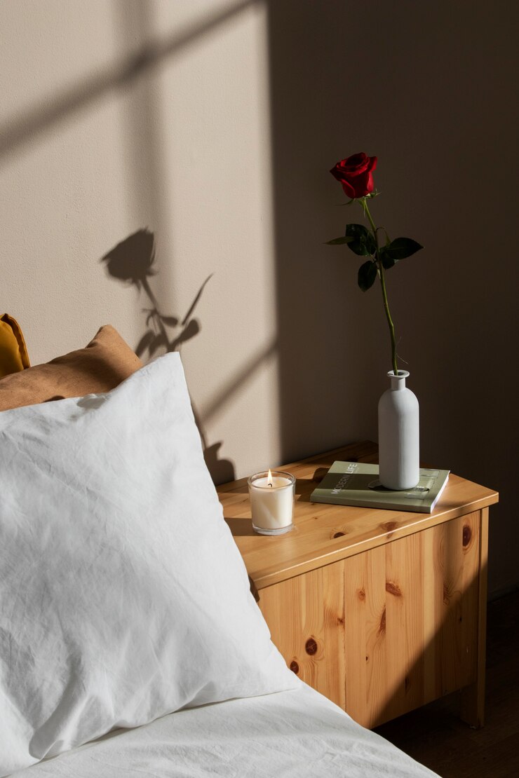 comodino in legno